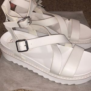 strappy platform sandals